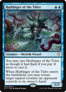 《潮流の先駆け/Harbinger of the Tides》[C17] 青R