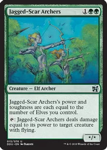 《鋸歯傷の射手/Jagged-Scar Archers》[EvI] 緑U