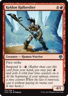 《ケルドの矛槍兵/Keldon Halberdier》[IMA] 赤C