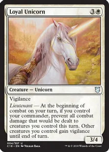 《忠実なユニコーン/Loyal Unicorn》[C18] 白U