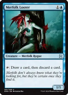《マーフォークの物あさり/Merfolk Looter》[EMA] 青U