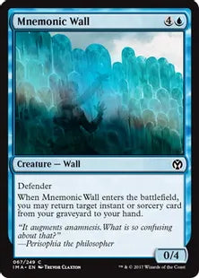 《記憶の壁/Mnemonic Wall》[IMA] 青C