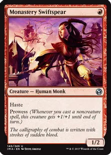 《僧院の速槍/Monastery Swiftspear》[IMA] 赤U