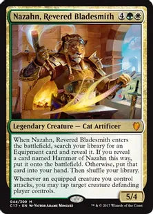 《有徳の刃鍛冶、ナザーン/Nazahn, Revered Bladesmith》[C17] 金R