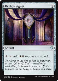 《オルゾフの印鑑/Orzhov Signet》[C17] 茶U