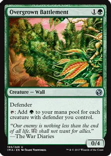 《草茂る胸壁/Overgrown Battlement》[IMA] 緑U