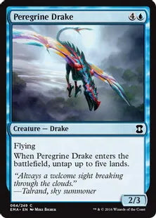 《流浪のドレイク/Peregrine Drake》[EMA] 青C