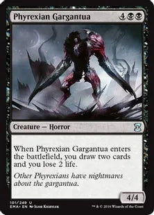 《ファイレクシアのガルガンチュア/Phyrexian Gargantua》[EMA] 黒U