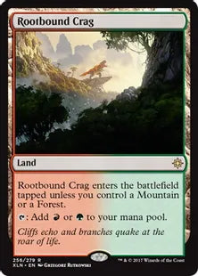 《根縛りの岩山/Rootbound Crag》[XLN] 土地R