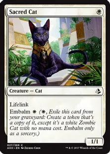 《聖なる猫/Sacred Cat》[AKH] 白C