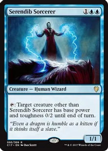 《セレンディブの魔術師/Serendib Sorcerer》[C17] 青R