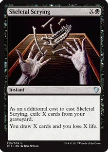 《占骨術/Skeletal Scrying》[C17] 黒U