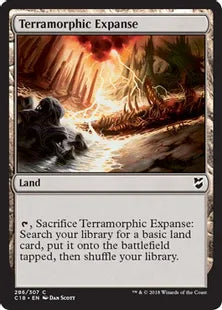 《広漠なる変幻地/Terramorphic Expanse》[C18] 土地C