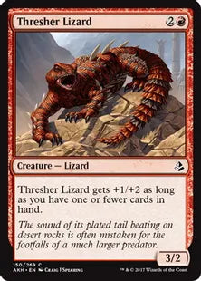 《オナガトカゲ/Thresher Lizard》[AKH] 赤C