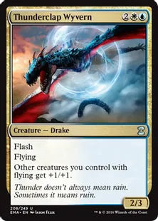 《雷鳴のワイヴァーン/Thunderclap Wyvern》[EMA] 金U