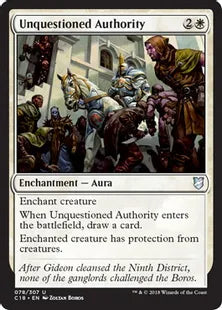 《疑いなき権威/Unquestioned Authority》[C18] 白U
