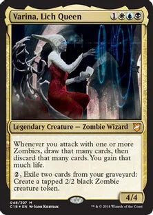 《リッチの女王、ヴァリーナ/Varina, Lich Queen》[C18] 金R