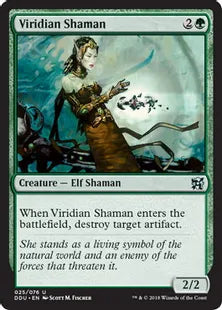 《ヴィリジアンのシャーマン/Viridian Shaman》[EvI] 緑U
