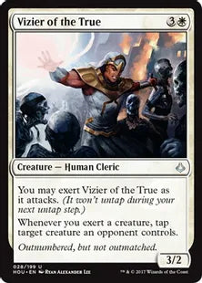 《信義の侍臣/Vizier of the True》[HOU] 白U