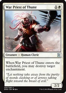 《テューンの戦僧/War Priest of Thune》[EMA] 白U