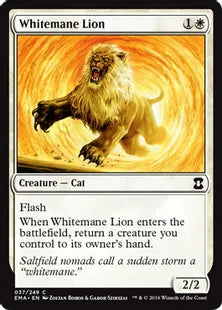 《白たてがみのライオン/Whitemane Lion》[EMA] 白C