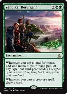 《ゼンディカーの復興者/Zendikar Resurgent》[OGW] 緑R